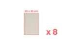 Panneaux de carton gris  20 x 30 cm - 8 pcs - Papiers épais et cartons : donnez vie à vos projets créatifs 59467 - 10doigts.fr