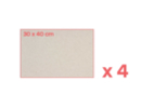 Panneaux de carton gris  30 x 40 cm - 4 pcs - Papiers épais et cartons : donnez vie à vos projets créatifs 59468 - 10doigts.fr
