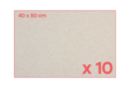 Panneaux de carton gris  40 x 50 cm - 10 pcs - Papiers épais et cartons : donnez vie à vos projets créatifs 07846 - 10doigts.fr