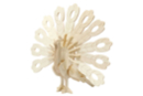 Paon 3D en bois naturel à monter - Maquettes en bois 55128 - 10doigts.fr