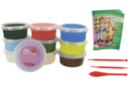 Pâte à modeler Soft Clay couleurs vives assorties - Set de 10 pots de 40 gr - Modeler - 10doigts.fr