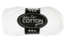 Pelote extra qualité 100% coton  - blanc - Tricot, Laine 44270 - 10doigts.fr