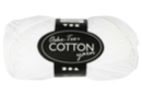 Pelote extra qualité 100% coton  - blanc - Fils à tricoter 44270 - 10doigts.fr