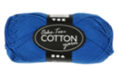 Pelote extra qualité 100% coton - bleu - Tricot, Laine 44282 - 10doigts.fr