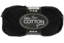 Pelote extra qualité 100% coton - noir - Tricot, Laine 44289 - 10doigts.fr