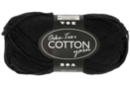 Pelote extra qualité 100% coton - noir - Fils à tricoter - 10doigts.fr