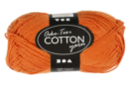 Pelote extra qualité 100% coton - orange - Tricot, Laine 44274 - 10doigts.fr
