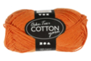 Pelote extra qualité 100% coton - orange - Fils à tricoter - 10doigts.fr