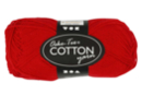 Pelote extra qualité 100% coton - rouge - Fils à tricoter - 10doigts.fr