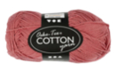 Pelote extra qualité 100% coton - vieux rose - Tricot, Laine 44278 - 10doigts.fr