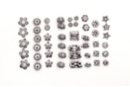 Perles charm's intercalaires argent vieilli - 36 perles - Perles Intercalaires - 10doigts.fr