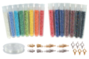 Perles de rocailles nacrées - Set de 15 tubes + CADEAUX - Perles Rocaille 12754 - 10doigts.fr
