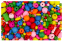 Perles en bois couleurs et formes assorties (0,5 à 2 cm) - Set de 180 perles  - Perles Bois 10454 - 10doigts.fr