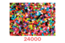 Perles fusibles opaques - 24000 perles (4 sachets) - Perles à repasser 5 mm 59675 - 10doigts.fr