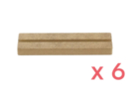 Petits supports pour formes en bois MDF 12 cm - 6 pièces - Supports plats 55487 - 10doigts.fr