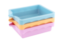 Plateaux pour peinture avec bec verseur - 3 pièces - Palettes et rangements - 10doigts.fr