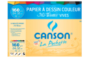 Pochette Canson Mi-Teintes - 12 Couleurs Vives assorties - Papiers couleurs - 10doigts.fr