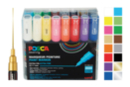 Marqueurs POSCA Pointes extra-fines - 16 Couleurs  - Marqueurs POSCA - 10doigts.fr