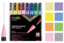8 marqueurs POSCA pastel pointes fines (0,9 à 1,3 mm) - Marqueur POSCA - 10doigts.fr