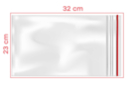 Pochettes zip 23 x 32 cm - 100 pièces - Plastique Transparent 04253 - 10doigts.fr