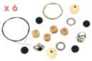Porte-clés "Papa" en perles de lave - 6 pièces - Porte-clés - 10doigts.fr