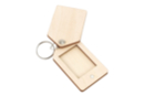 Porte-clés photo d'identité en bois - à l'unité - Bijoux et porte-clefs en bois 54672 - 10doigts.fr