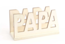 Porte courrier PAPA en bois - Pour le bureau de Papa 54610 - 10doigts.fr