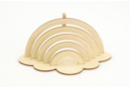 Porte-photo arc-en-ciel en bois - Cadres et clips photos : des supports uniques pour afficher vos souvenirs 56500 - 10doigts.fr