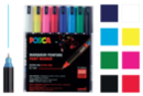 POSCA PC1MR pointes extra-fines (0,7 mm) - 8 couleurs - Marqueurs POSCA 40190 - 10doigts.fr