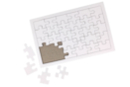 Puzzle 30 pièces en carton blanc - lot de 10 - Puzzles à colorier 40609 - 10doigts.fr