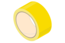 Rouleau de ruban adhésif 33 mètres - jaune - Adhésifs colorés et Masking tape 11093 - 10doigts.fr