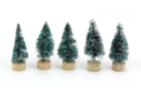 Sapins enneigés décoratifs - 5 pièces - Déco Noël Nature - 10doigts.fr