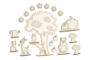 Scène en bois à monter - Forêt d'automne - Jeux et Jouets en bois 59437 - 10doigts.fr