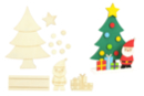 Scenette de Noël en bois à monter - Objets en bois Noël - 10doigts.fr