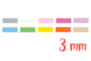 Rubans en satin (largeur 3 mm), 10 couleurs - 3 mètres/couleur, soit 30 mètres au total - Noeuds et rubans 19248 - 10doigts.fr