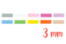 Rubans en satin (largeur 3 mm), 10 couleurs - 3 mètres/couleur, soit 30 mètres au total - Noeuds et rubans - 10doigts.fr