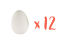 Petits oeufs en plastique blanc 4 x 3 cm - Lot de 12 - Plastique Opaque - 10doigts.fr