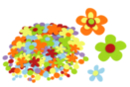 Stickers en feutrine fleurs - 144 formes - Stickers en Feutrine - 10doigts.fr