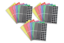 Gommettes carrées : 18 planches (2160 gommettes) - Gommettes formes assorties 01744 - 10doigts.fr