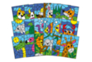 Coloriages aux numéros - 3 thèmes assortis (18 coloriages) - Coloriage 56083 - 10doigts.fr