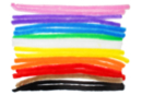 Méga chenilles couleurs vives - 18 chenilles (Ø 1,5 cm x 30 cm) - Chenilles, cure-pipe - 10doigts.fr