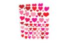 Gommettes coeurs Déco - 1 set (122 gommettes) - Gommettes cœur : cœurs adhésifs pour vos activités créatives - 10doigts.fr
