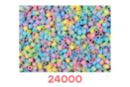 Perles fusibles pastel - 24000 perles (4 sachets) - Perles à repasser 5 mm 59676 - 10doigts.fr