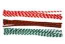 Chenilles bicolores Noël - 24 pièces - Chenilles, cure-pipe - 10doigts.fr