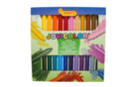 Maxi crayons cire ultra résistants - 24 crayons - Crayons cire 35048 - 10doigts.fr
