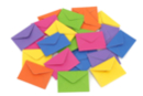 Mini enveloppes en papier - 24 pièces (4 x 6 couleurs) - Cartes 54736 - 10doigts.fr