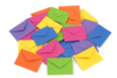 Mini enveloppes en papier - 24 pièces (4 x 6 couleurs) - Cartes - 10doigts.fr
