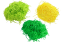 Herbe en frisettes de papier - 3 bottes (couleurs assorties) - Paille et Raphia - 10doigts.fr