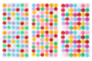 Boutons adhésifs formes assorties (ronds, étoiles, fleurs) - 300 pièces - Boutons - 10doigts.fr