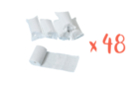 Bandes plâtrées blanches 8 cm x 3 m - Lot de 48 - Plâtre 31112 - 10doigts.fr